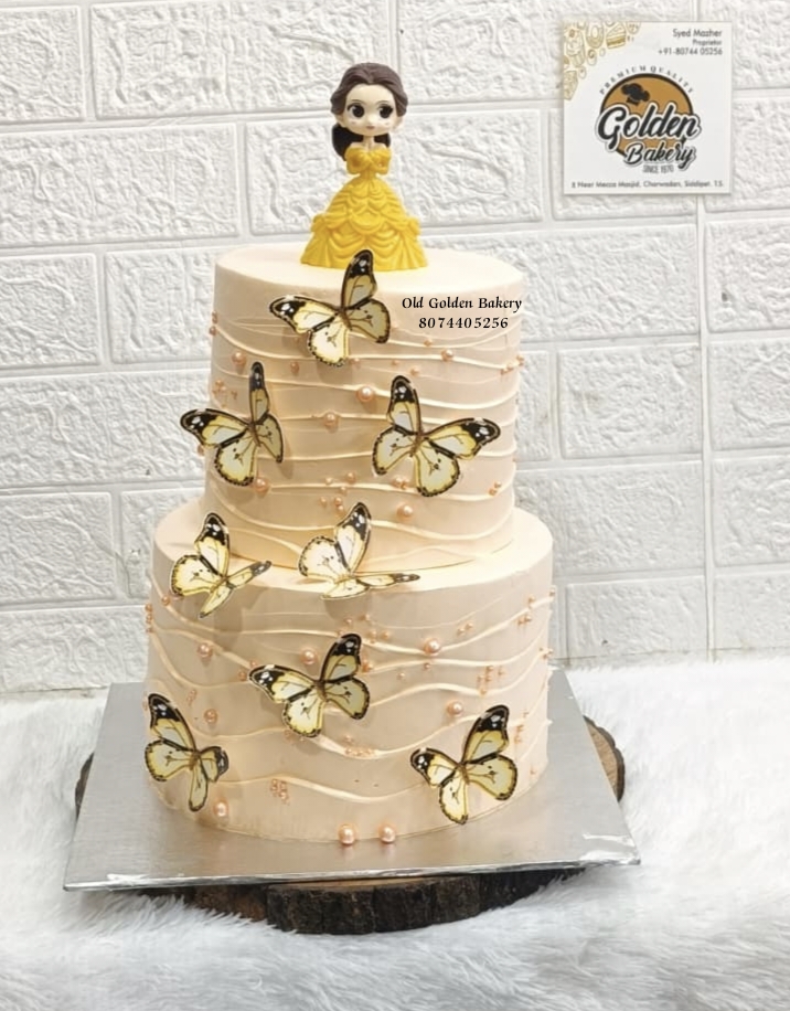Romantic Rose Tier Cake by Golden Bakery Siddipet