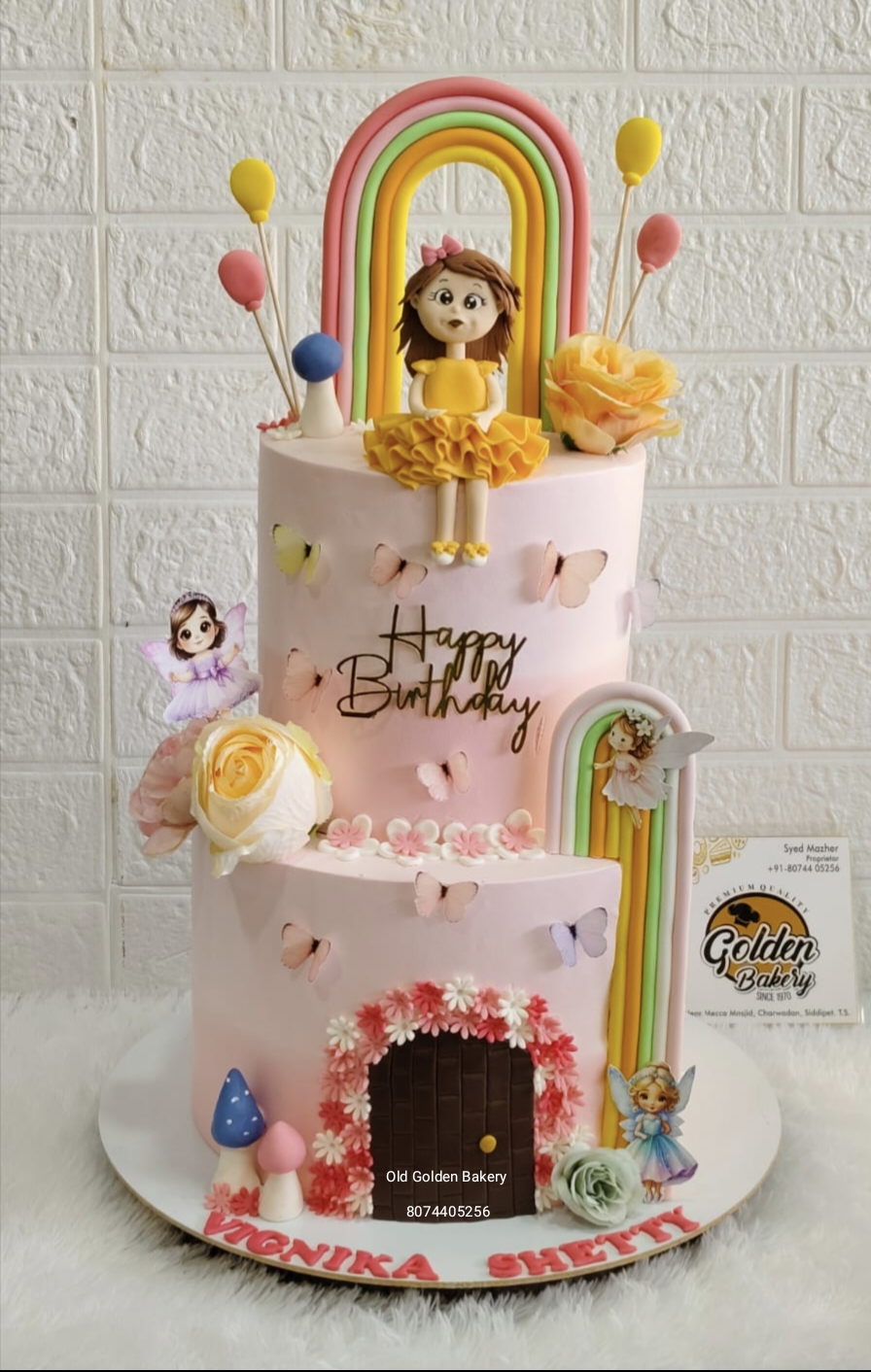 Graduation Butterfly Tier Cake by Golden Bakery Siddipet