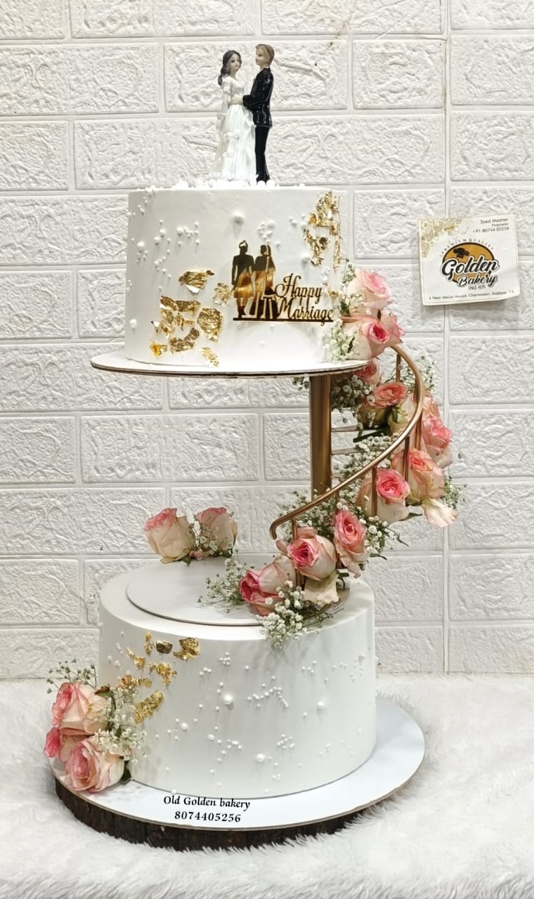 Peacock Krishna Theme Cake by Golden Bakery Siddipet